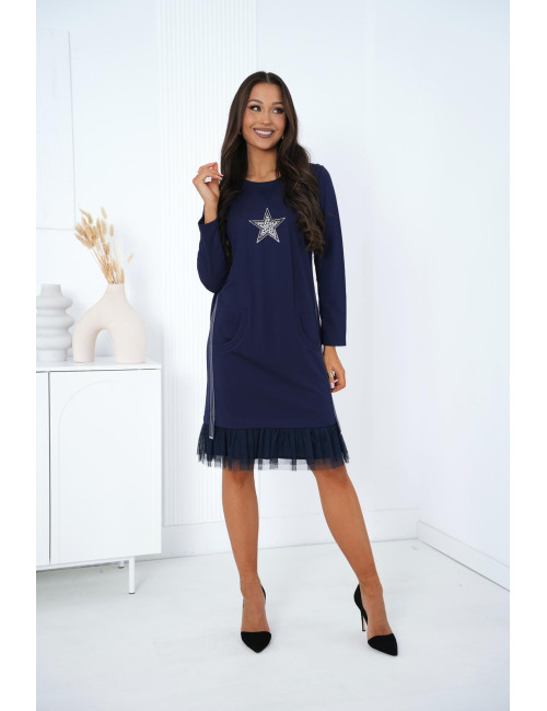 TEREZA GRANATOWA SUKIENKA...