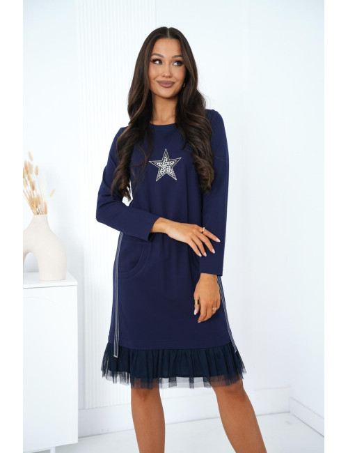 TEREZA GRANATOWA SUKIENKA...