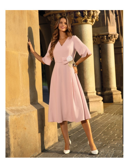 ZOYA PUDROWY RÓŻ SUKIENKA...