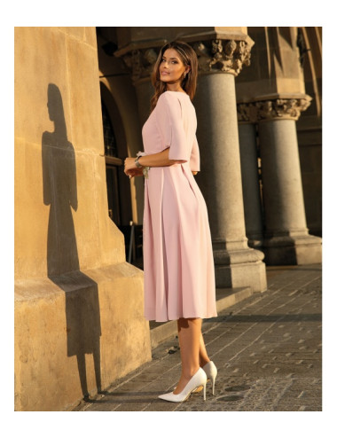 ZOYA PUDROWY RÓŻ SUKIENKA...