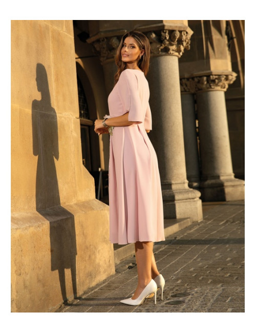 ZOYA PUDROWY RÓŻ SUKIENKA...