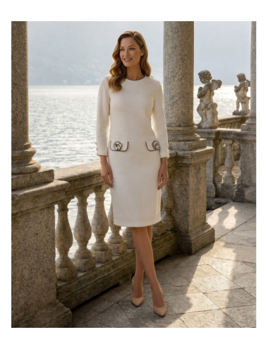 COCO ECRU SUKIENKA DAMSKA POZA