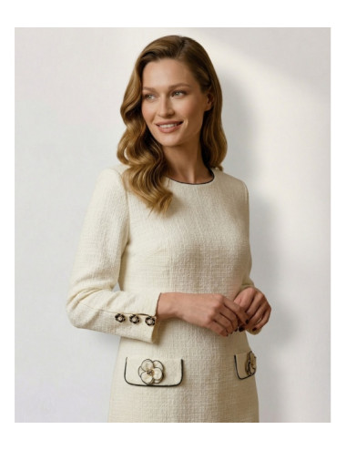 COCO ECRU SUKIENKA DAMSKA POZA