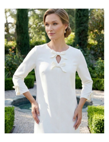 BELLA ECRU SUKIENKA DAMSKA...