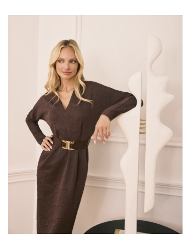 BRIGITTE BRĄZOWA SUKIENKA...