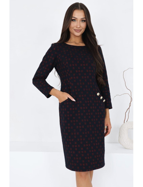 ELENA GRANATOWA SUKIENKA...