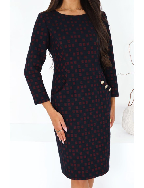 ELENA GRANATOWA SUKIENKA...