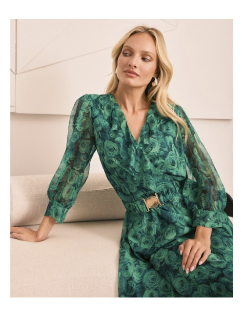 NAOMI II ZIELONA SUKIENKA...