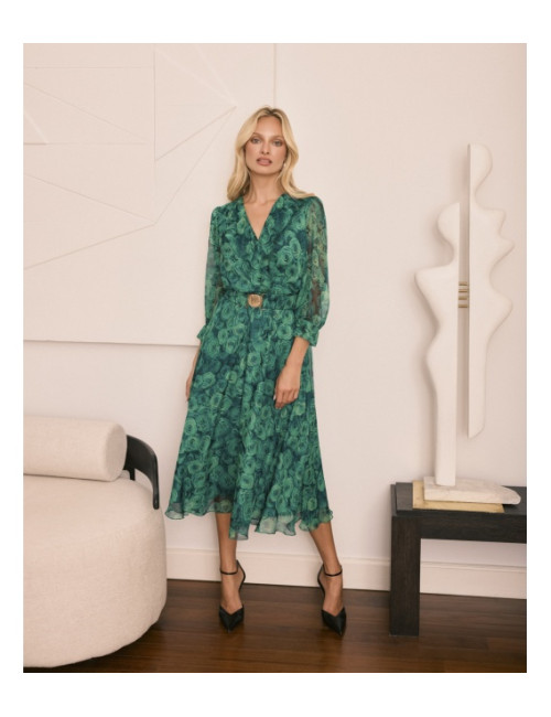 NAOMI II ZIELONA SUKIENKA...